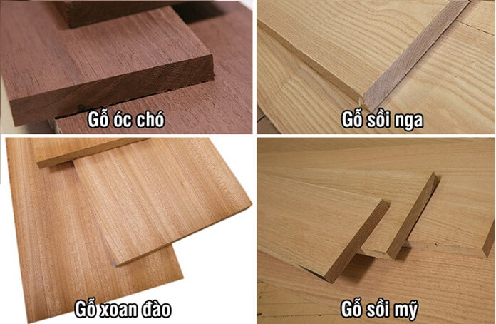 Các loại gỗ tự nhiên dùng trong thiết kế nội thất