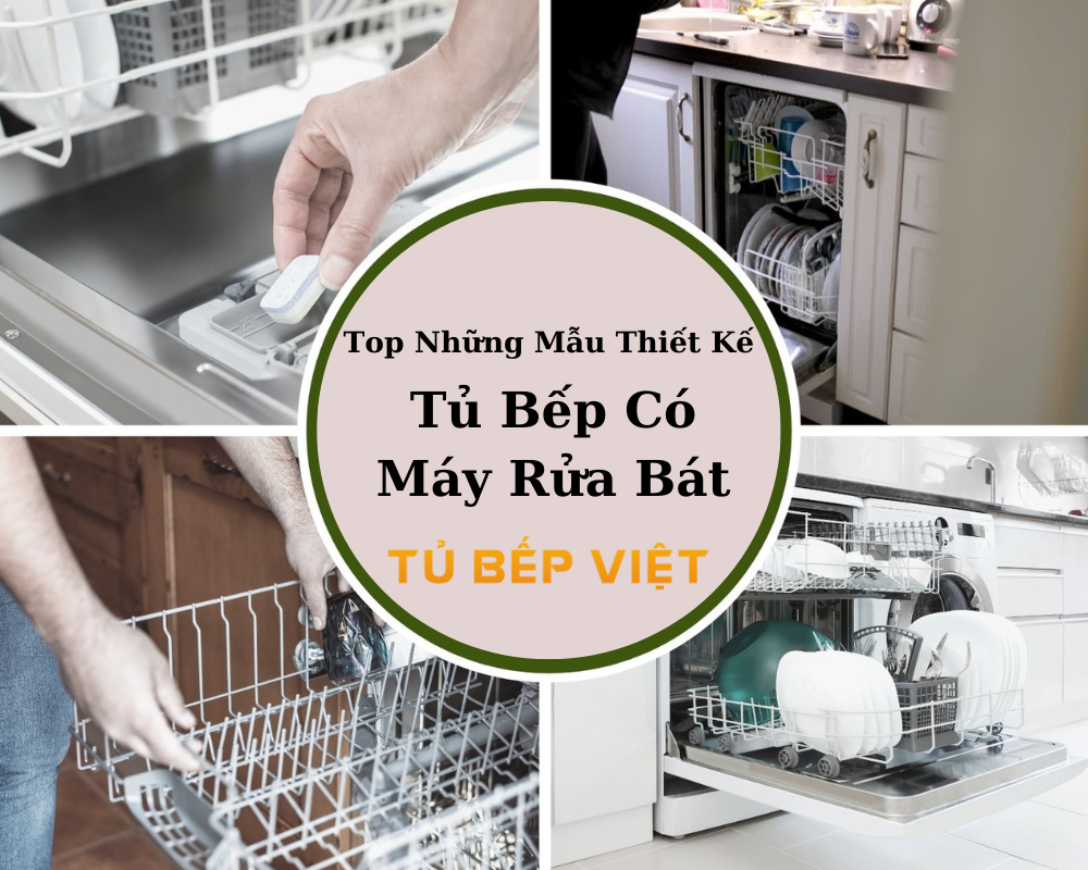 Top Những Mẫu Thiết Kế Tủ Bếp Có Máy Rửa Bát