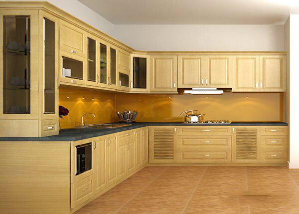 Hình ảnh thực tế tủ bếp gỗ công nghiệp